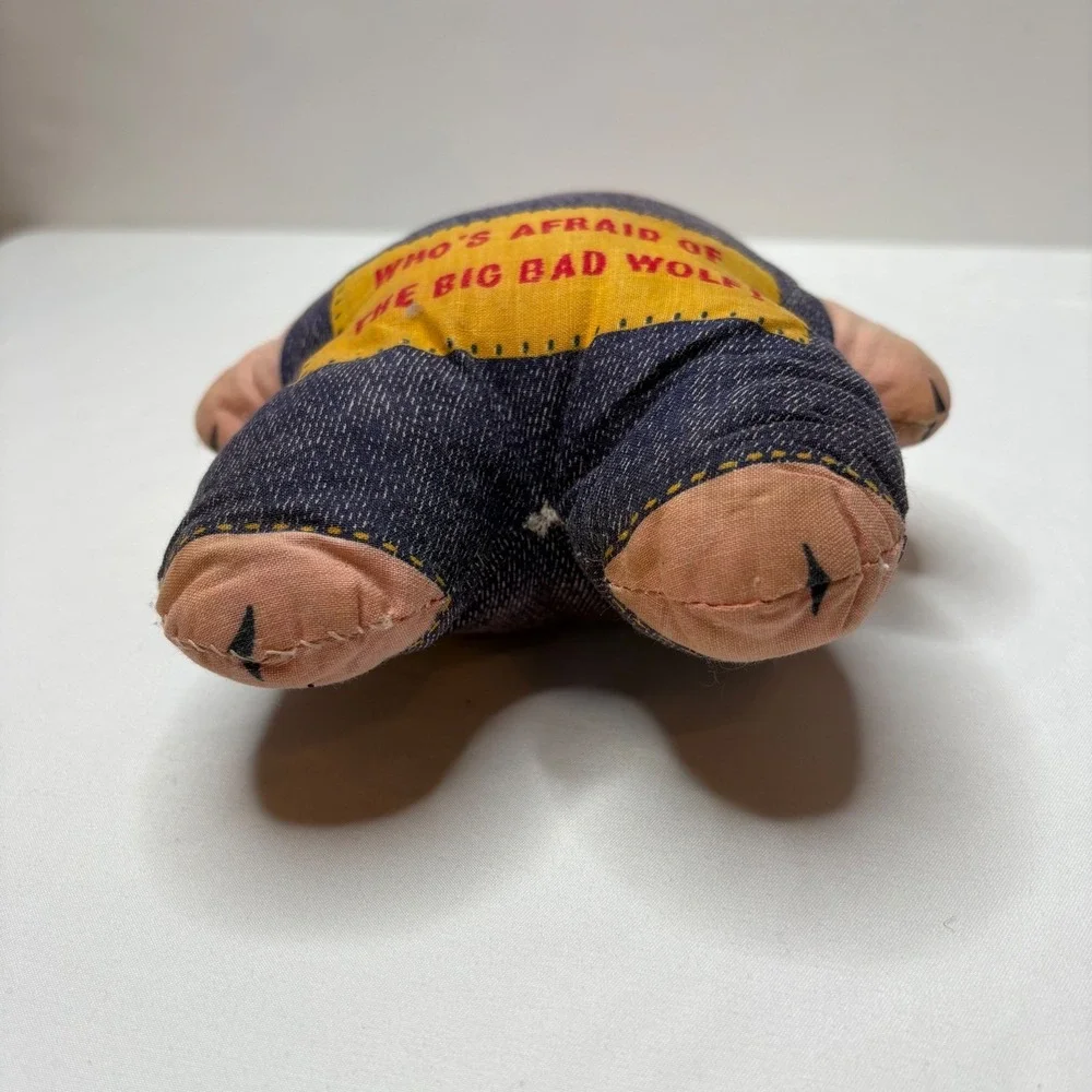 Handmade‎ Vintage Cut Stuff Sew Pig- Practical Pig- Three Little Pigs- Rare
